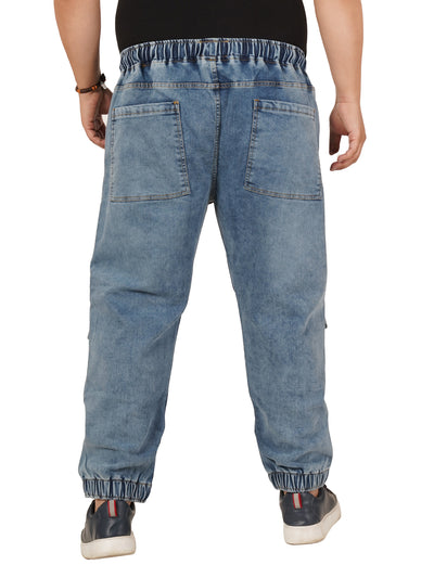 Men's Plus Size Denim Jogger KGDJGR-406088