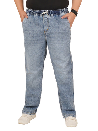 Men's Plus Size Elasticated Jeans KGDJN-406083