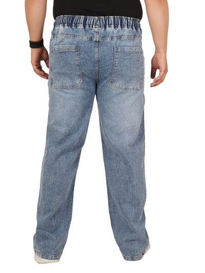 Men's Plus Size Elasticated Jeans KGDJN-406083