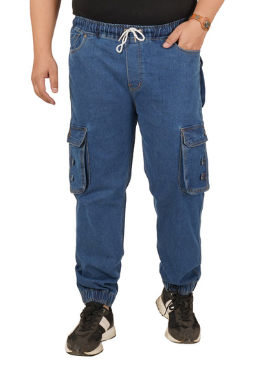 Men's Plus Size Denim Jogger KGDJGR-406089