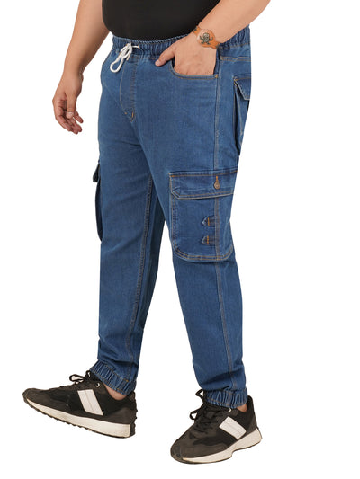 Men's Plus Size Denim Jogger KGDJGR-406089