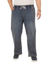 Men's Plus Size Elasticated Jeans KGDJN-406085