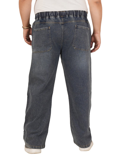Men's Plus Size Elasticated Jeans KGDJN-406085