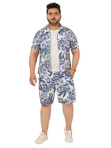 Men's Plus Size Printed Co Ord Set MJSCD-20009