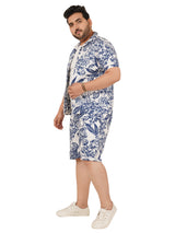 Men's Plus Size Printed Co Ord Set MJSCD-20009