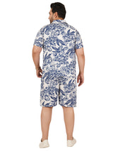 Men's Plus Size Printed Co Ord Set MJSCD-20009