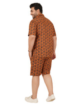 Men's Plus Size Printed Co Ord Set MJSCD-20010