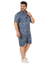 Men's Plus Size Printed Co Ord Set MJSCD-20002