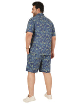 Men's Plus Size Printed Co Ord Set MJSCD-20002