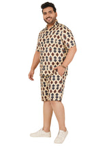Men's Plus Size Printed Co Ord Set MJSCD-20003