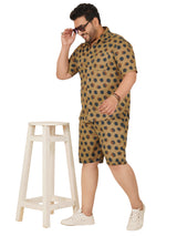 Men's Plus Size Printed Co Ord Set MJSCD-20006