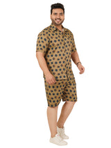 Men's Plus Size Printed Co Ord Set MJSCD-20006