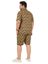Men's Plus Size Printed Co Ord Set MJSCD-20006