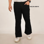 Mens Plus Size Boot Fit Black Denim Jeans - Style Code "KGDJN-406016