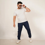 Kagad Jeans Mens Plus Size Regular Fit Mid Night Blue Color Denim Jeans - Style Code "KGDJN-406034