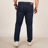 Kagad Jeans Mens Plus Size Regular Fit Mid Night Blue Color Denim Jeans - Style Code "KGDJN-406034
