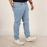 Kagad Jeans Mens Plus Size Regular Fit Air Blue Color Denim Jeans - Style Code "KGDJN-406038