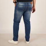 Mens Plus Size Regular Fit Dark Blue Color Denim Jeans - Style Code "KGDJN-406043