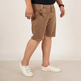 Kagad Jeans Mens Plus Size Loose Fit Rust Color Denim Short - Style Code "KGDST-406080
