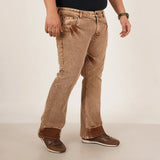 Kagad Jeans Mens Plus Size Boot Fit Imitaion Gold Color Denim Jeans - Style Code "KGDJN-406027