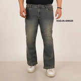 Kagad Jeans Mens Plus Size Boot Fit White Color Denim Jeans - Style Code "KGDJN-406029