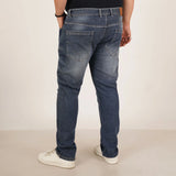 Kagad Jeans Mens Plus Size Regular Fit Sea Blue Tint Color Denim Jeans - Style Code "KGDJN-406046