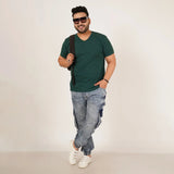 Kagad Jeans Mens Plus Size Loose Fit Air Blue Tint Color Denim Jogger - Style Code "KGDJGR-406058