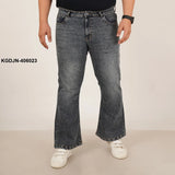 Mens Plus Size Boot Fit Dark Faded Blue Denim Jeans - Style Code "KGDJN-406023