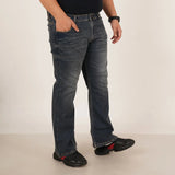 Kagad Jeans Mens Plus Size Boot Fit Ocean Blue Tinted Color Denim Jeans - Style Code "KGDJN-406021